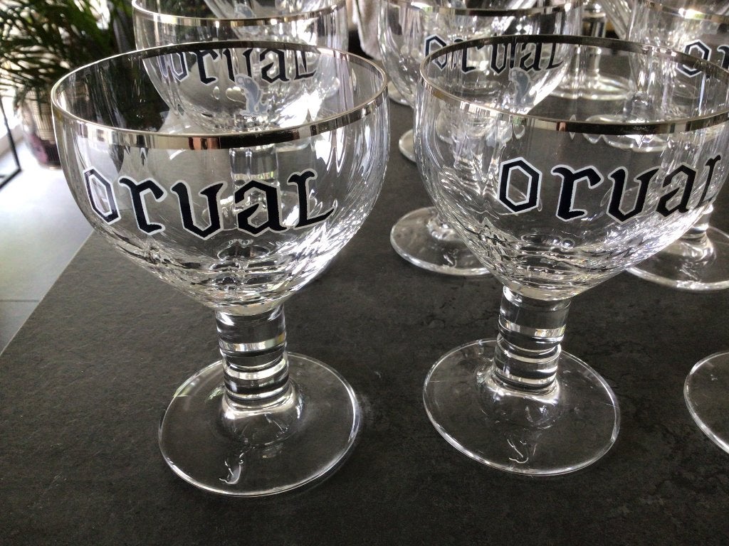 6 nouveaux verres Orval 33cl et/ou 17cl, Collections, Enlèvement, Neuf, Verre à bière
