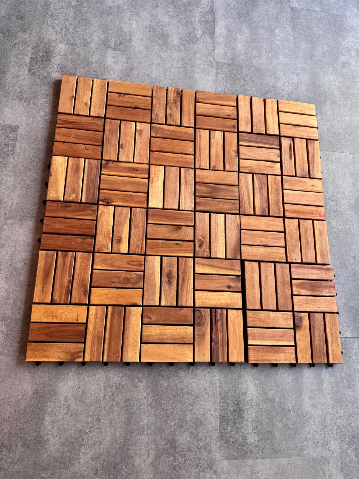 Terras tegels. 30x30  18m2., Ophalen, Zo goed als nieuw, Hout