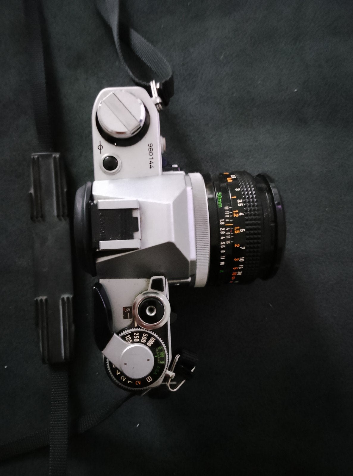 Canon AE1 met Canon FD 50mm lens, Ophalen of Verzenden, Zo goed als nieuw, Spiegelreflex, Canon