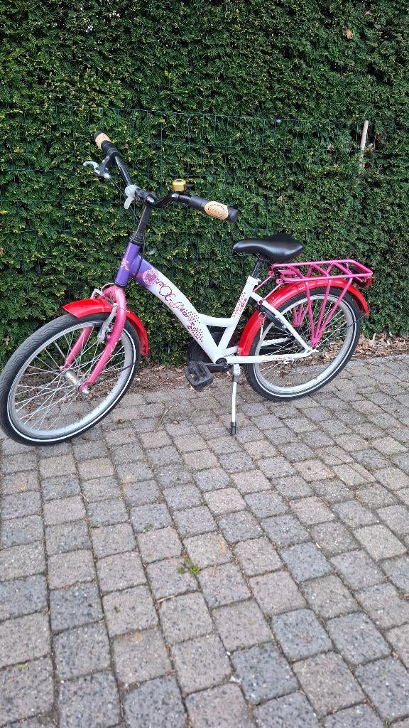 Kinderfiets , meisjesfiets , 20 inch, Fietsen en Brommers, Ophalen, Terugtraprem, Gebruikt, Loekie