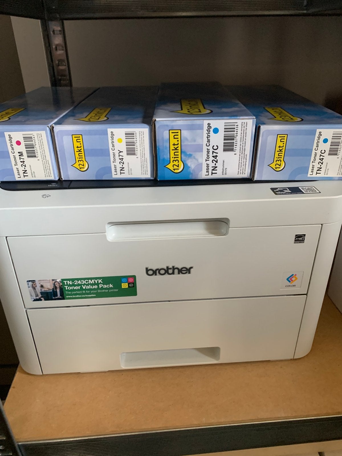 Imprimante laser couleur Brother avec toners supplémentaires, Enlèvement ou Envoi, Utilisé, Toner