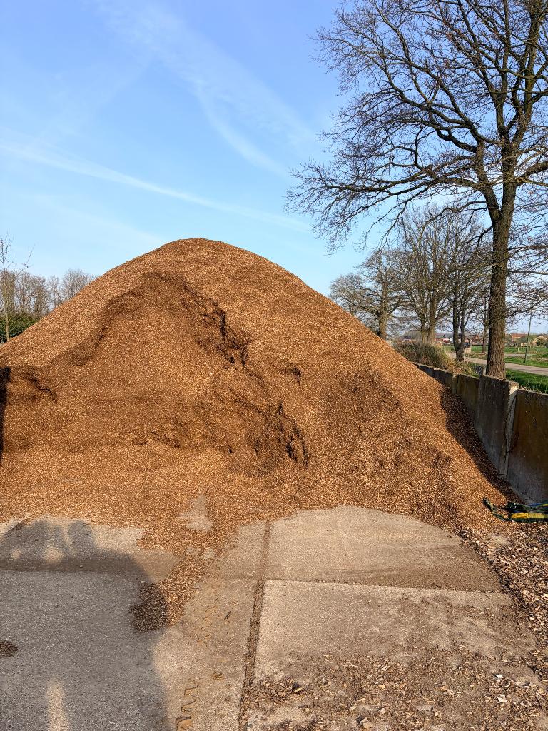 Uitgezeefd hakselhout, Ophalen, Boomschors