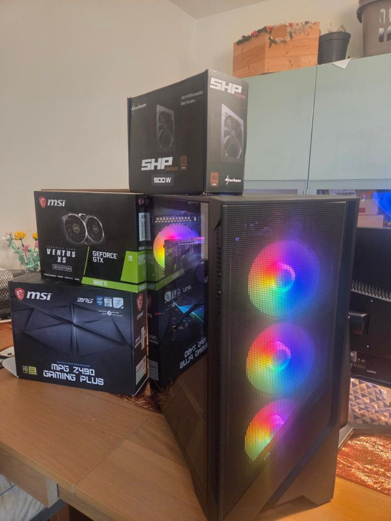 Entry gaming pc | 32GB DDR4 | GTX 1660Ti | Intel i5-10600k, Comme neuf, 4 Ghz ou plus, Gaming, SSD
