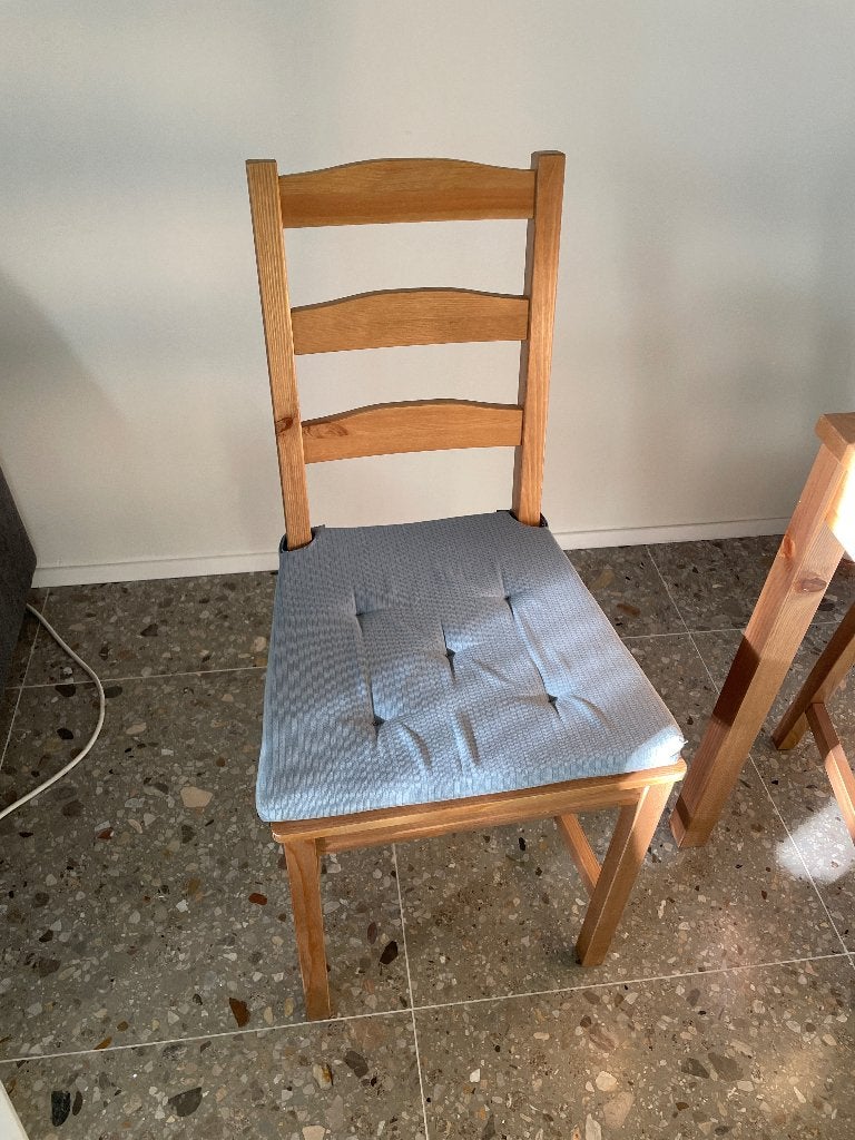 Eettafels met stoelen, Ophalen, Gebruikt, 100 tot 150 cm, Vierkant