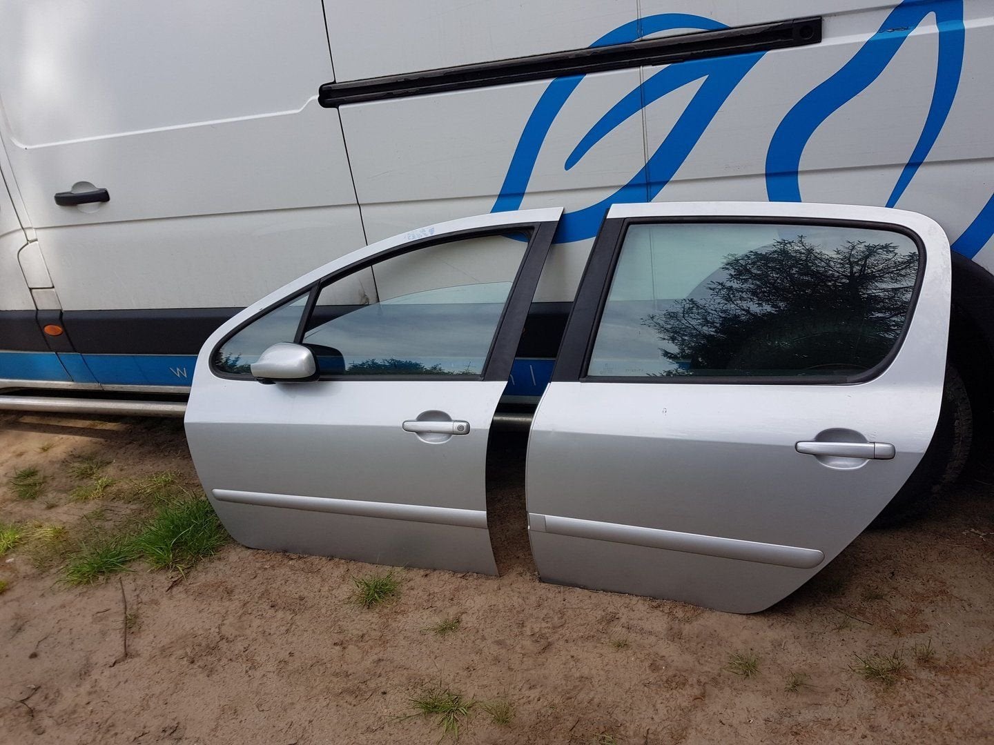 PEUGEOT 307 HB PORTIEREN LV+LA BJ 2001 2007, Gebruikt, -, Deur, -