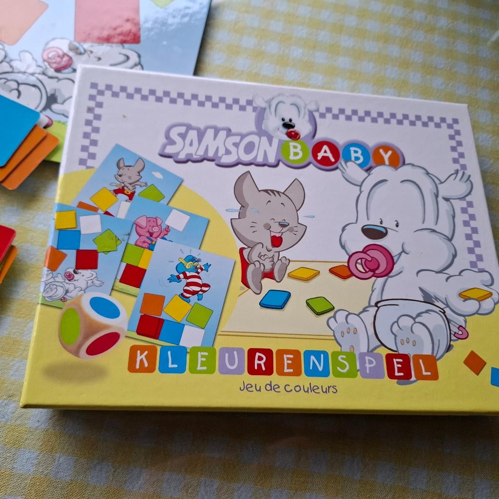 gezelschapsspel: samson baby: kleurenspel, Kinderen en Baby's, Ophalen, Zo goed als nieuw, Ontdekken