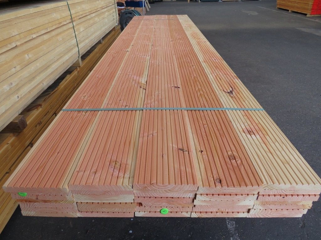 Vlonderdelen Hardhout en Douglas, 1e kwaliteit, Ophalen, Nieuw, Plank, 300 cm of meer