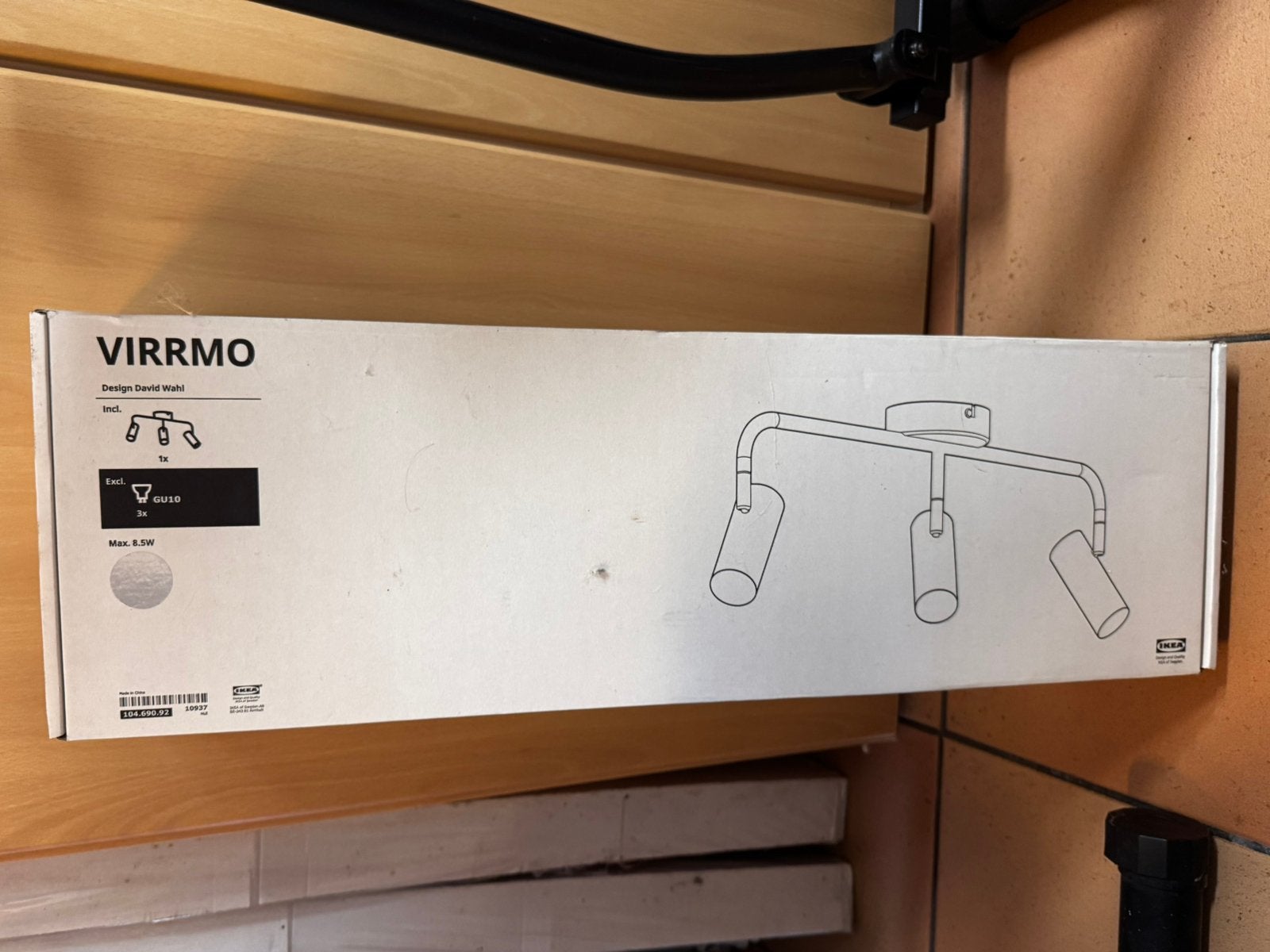 Nouveau plafonnier dans son emballage d'origine IKEA, Enlèvement ou Envoi, GU10, Comme neuf, Métal