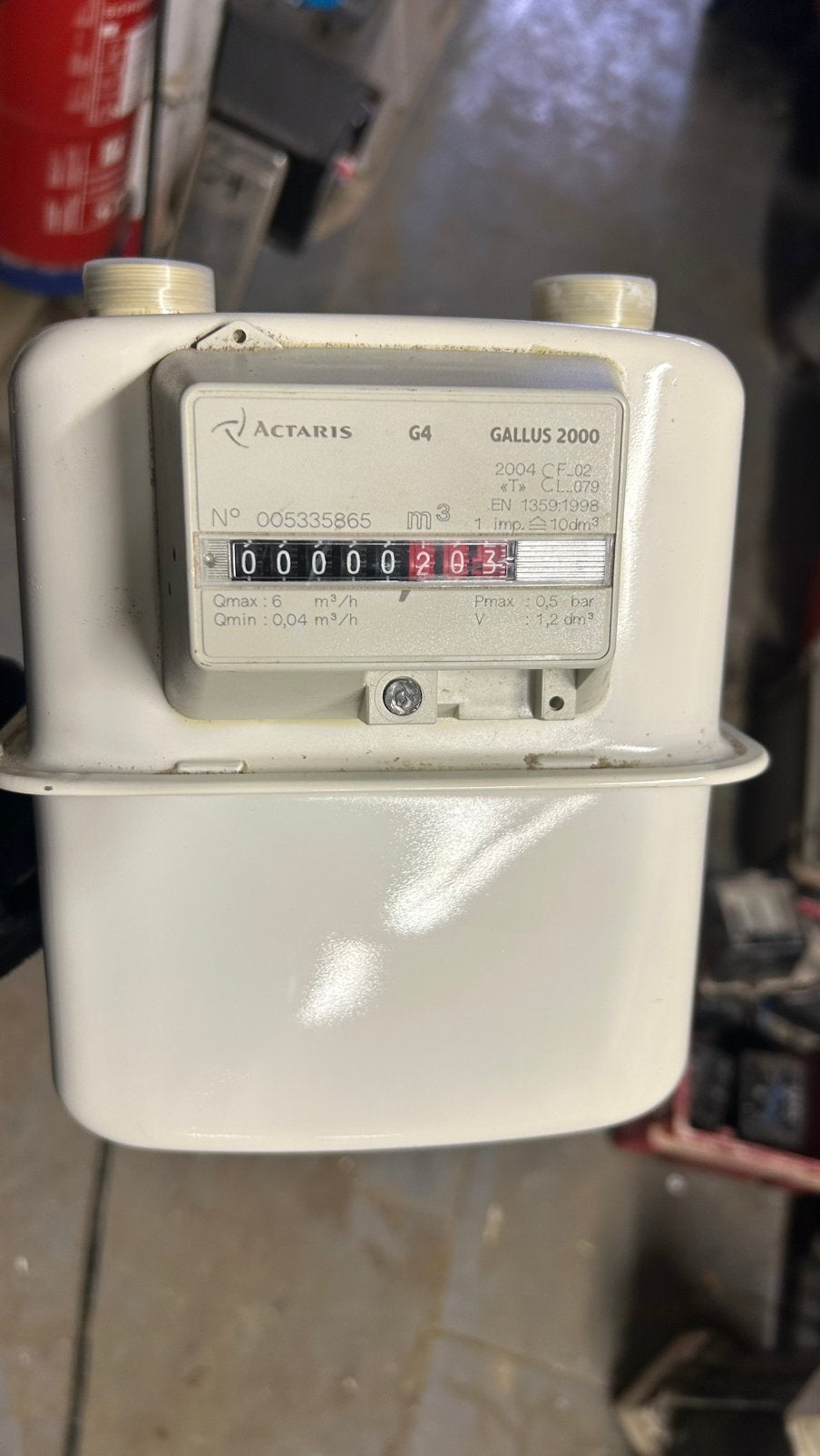 Compteur de passage gaz neuf, Ophalen, Zo goed als nieuw