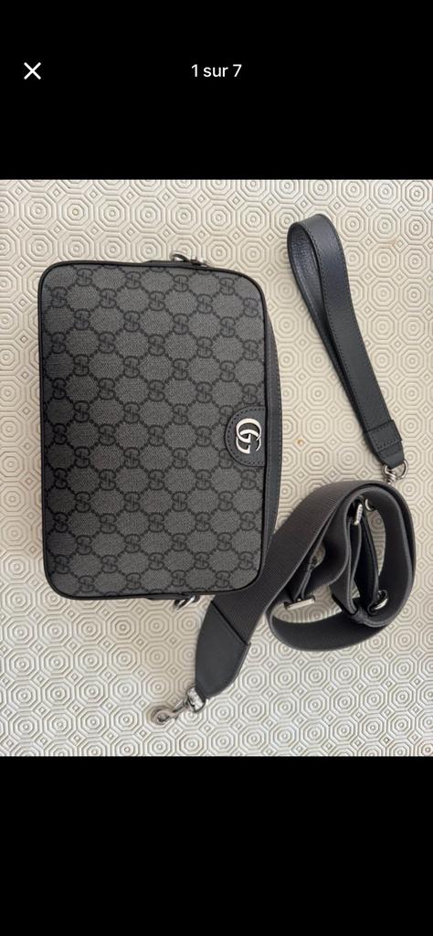 Sacoche Gucci, Bijoux, Sacs & Beauté, Autres marques, Comme neuf, Enlèvement, Gris
