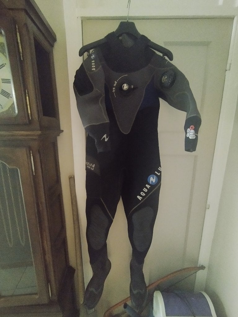 AquaLung Pro Blizzard droogpak voor dames, Watersport en Boten, Ophalen of Verzenden, Zo goed als nieuw, Duikpak