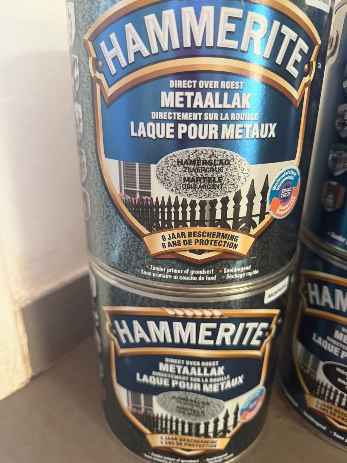 Hammerite metaallak NIEUWE POTTEN., Enlèvement