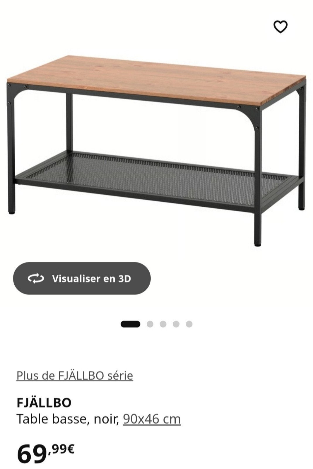 FJÄLLBO duo Ikea table et étagère, Maison & Meubles, Enlèvement