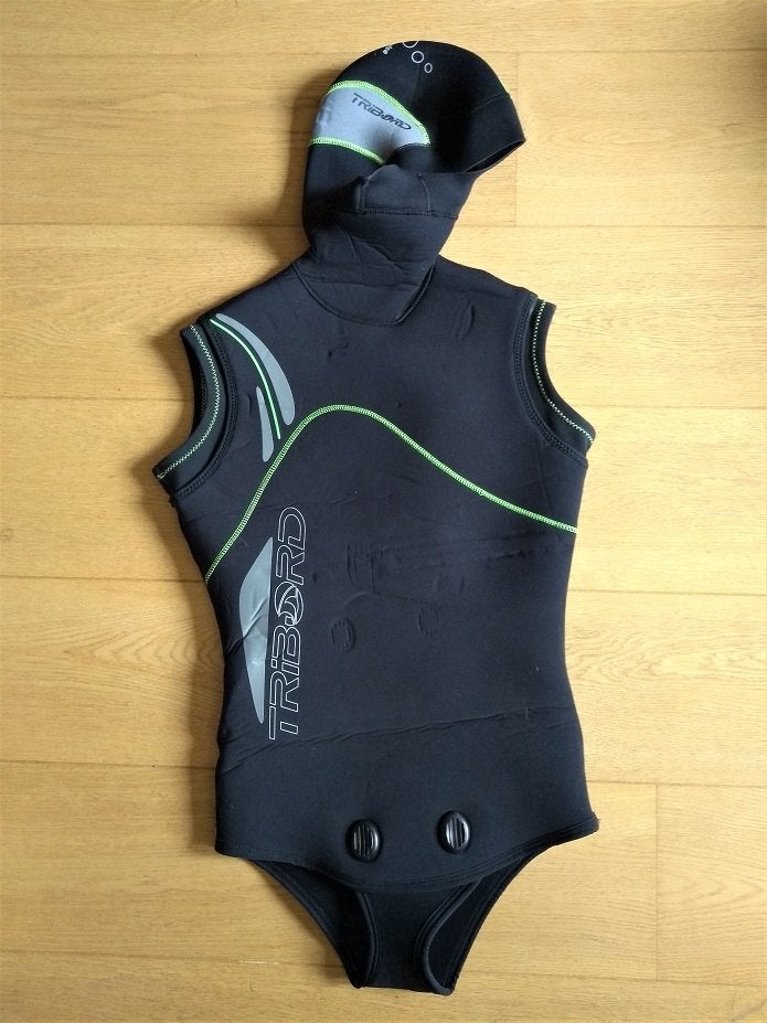 sport - veste néoprène de plongée sous-marine 5 mm, Sports nautiques & Bateaux, Enlèvement, Utilisé