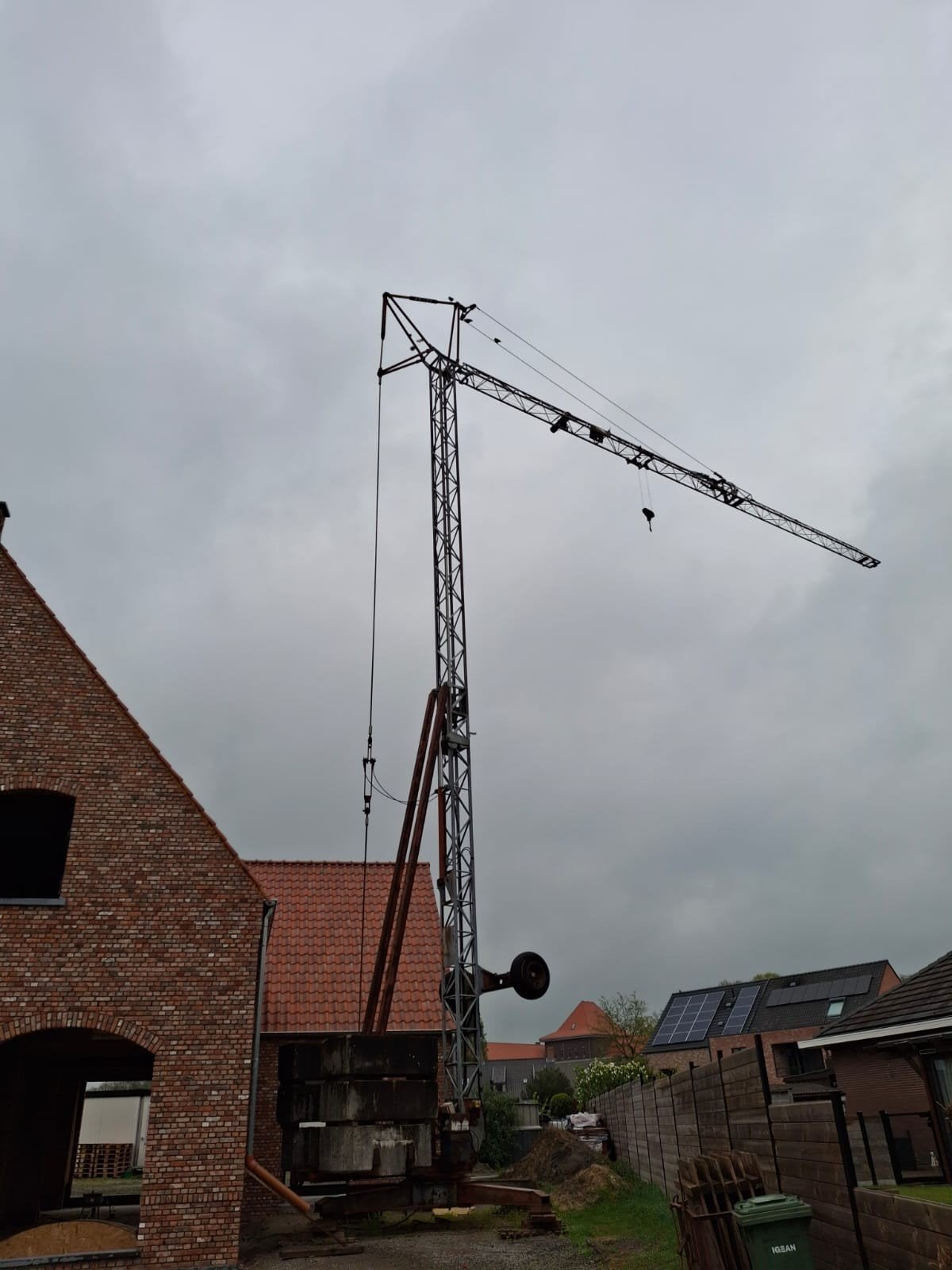 Bouwkraan, Gru dalbe, snelmontage, Ophalen, Kraan