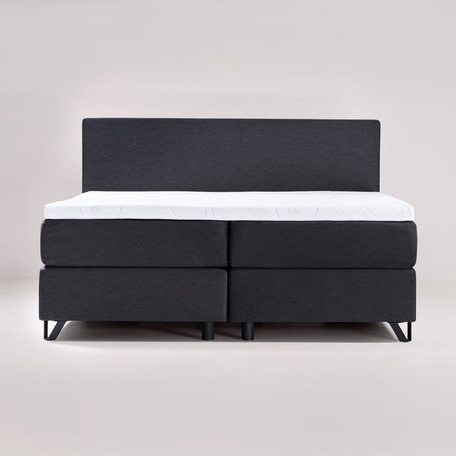 boxspring met topper NIEUW, Ophalen, Grijs