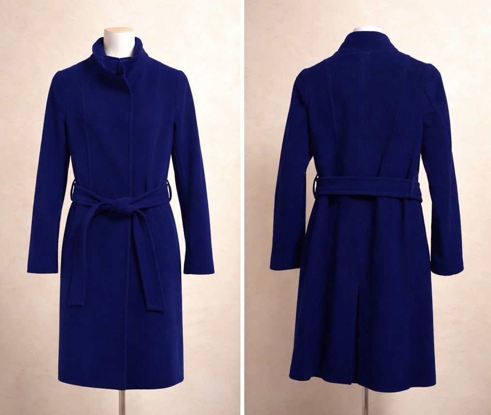 Manteau COAST Laine & Cachemire Bleu profond, Taille 36 (S), Enlèvement, Porté, Bleu