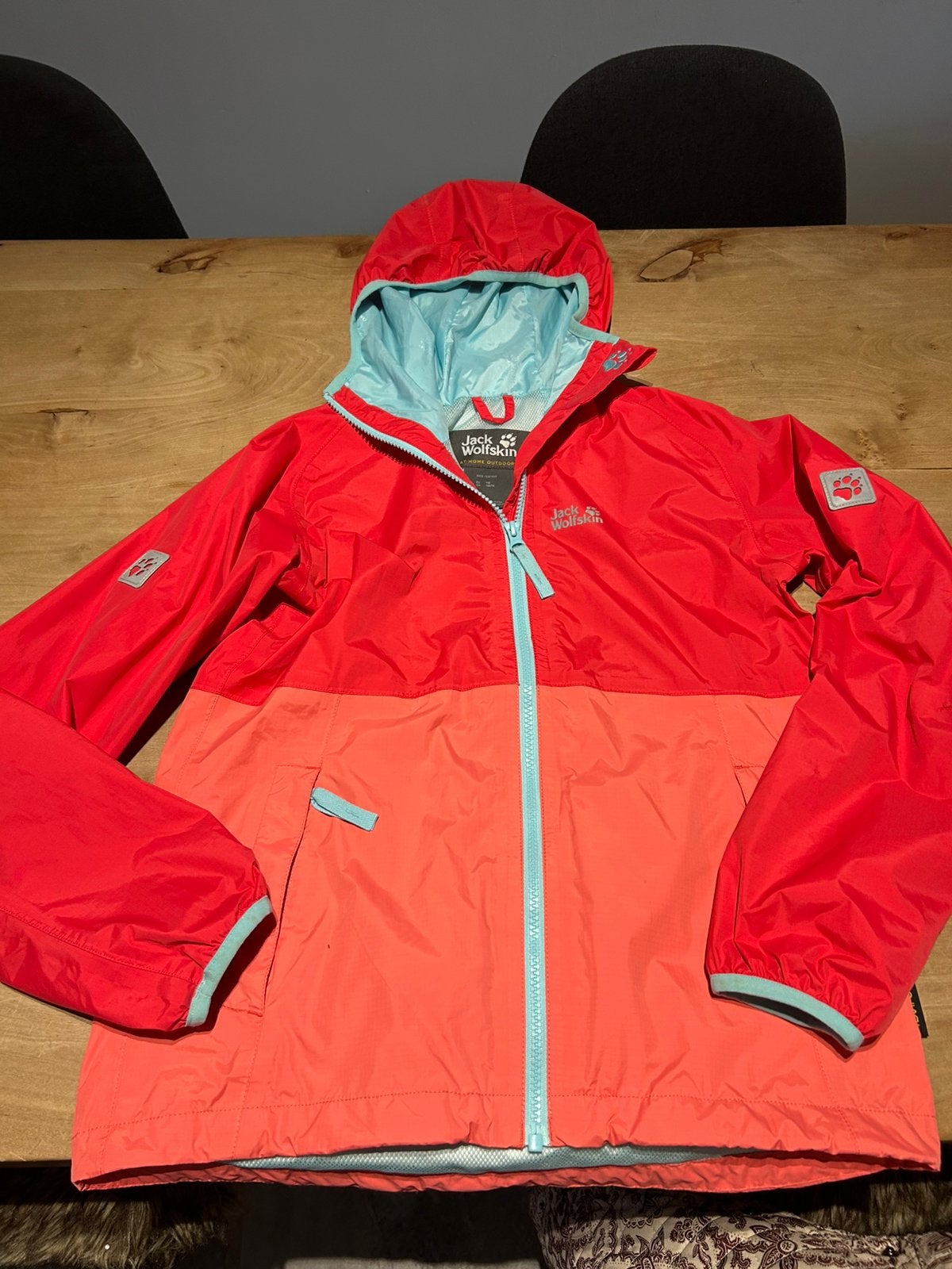 Jack Wolfskin rainy days kids - maat 152 regenjas meisjes, Kleding | Dames, Ophalen of Verzenden, Zo goed als nieuw, Jack