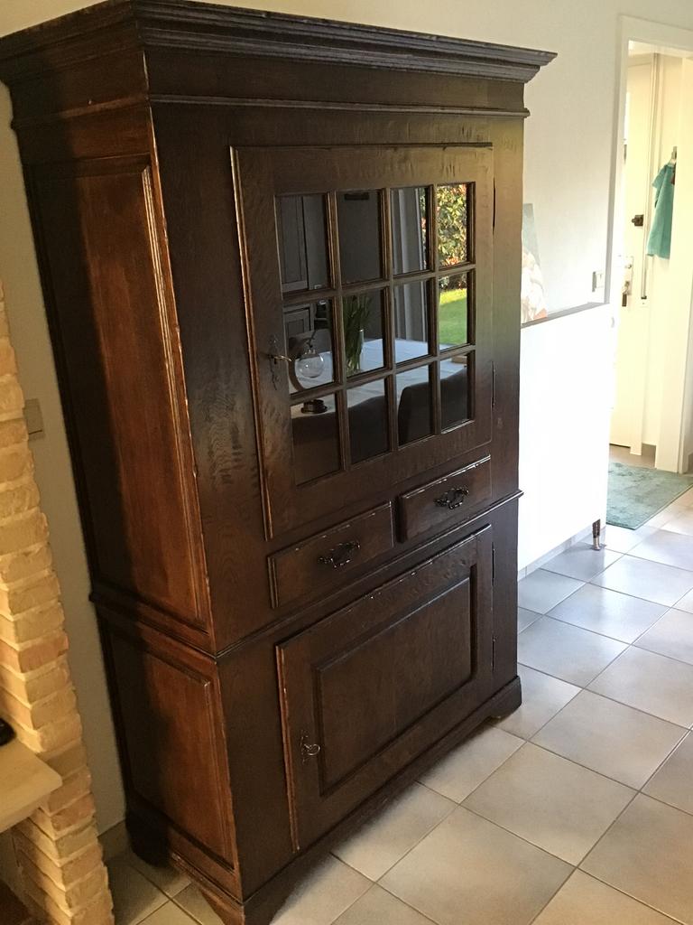 Mooie eiken kast, Huis en Inrichting, Gebruikt, Eikenhout, 150 tot 200 cm, 25 tot 50 cm