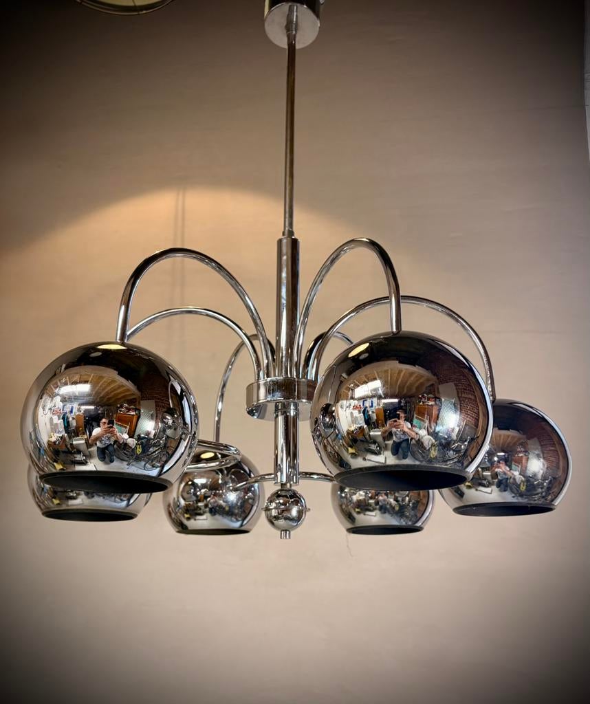 Lampe Super Reggiani Eyeball, 75 cm ou plus, Comme neuf, Enlèvement, Mid Century, Space Age,