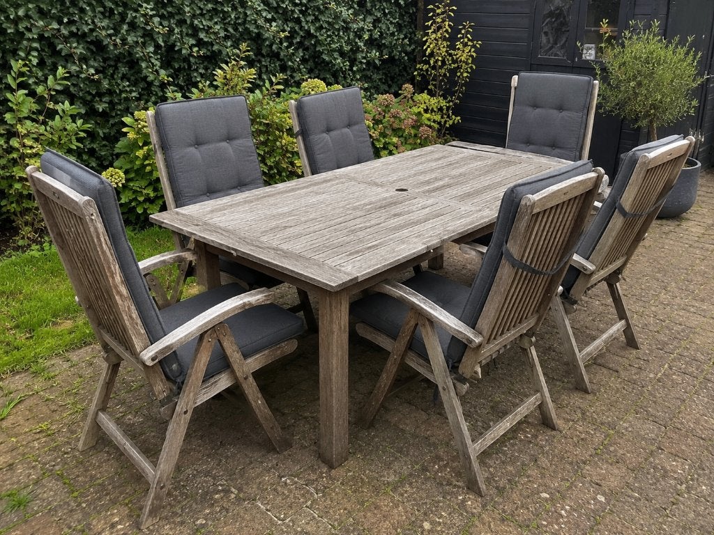 Tuinstellen, Ophalen, Overige materialen, 6 zitplaatsen, Zo goed als nieuw