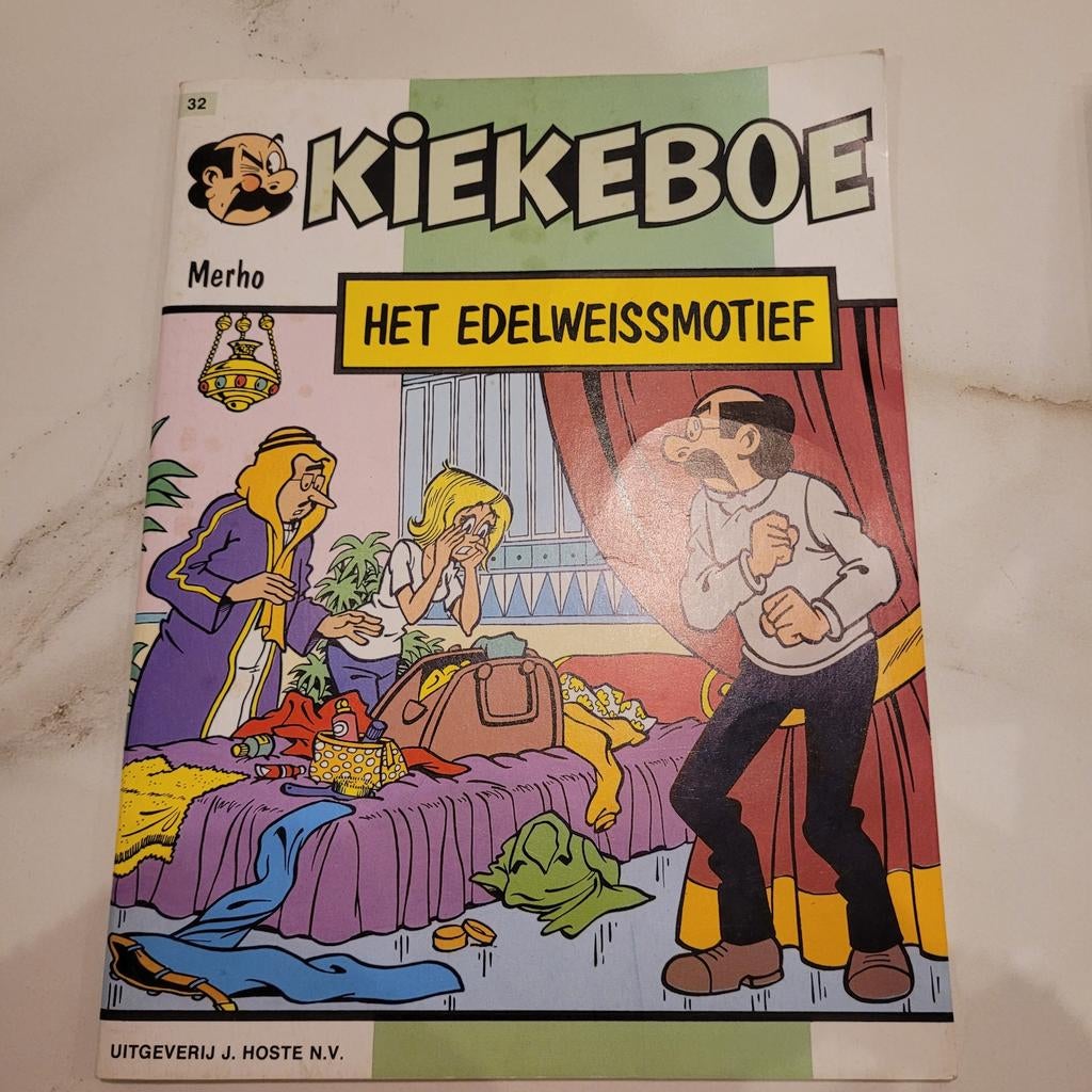 Strip kiekeboe. Het edelweissmotief., Ophalen