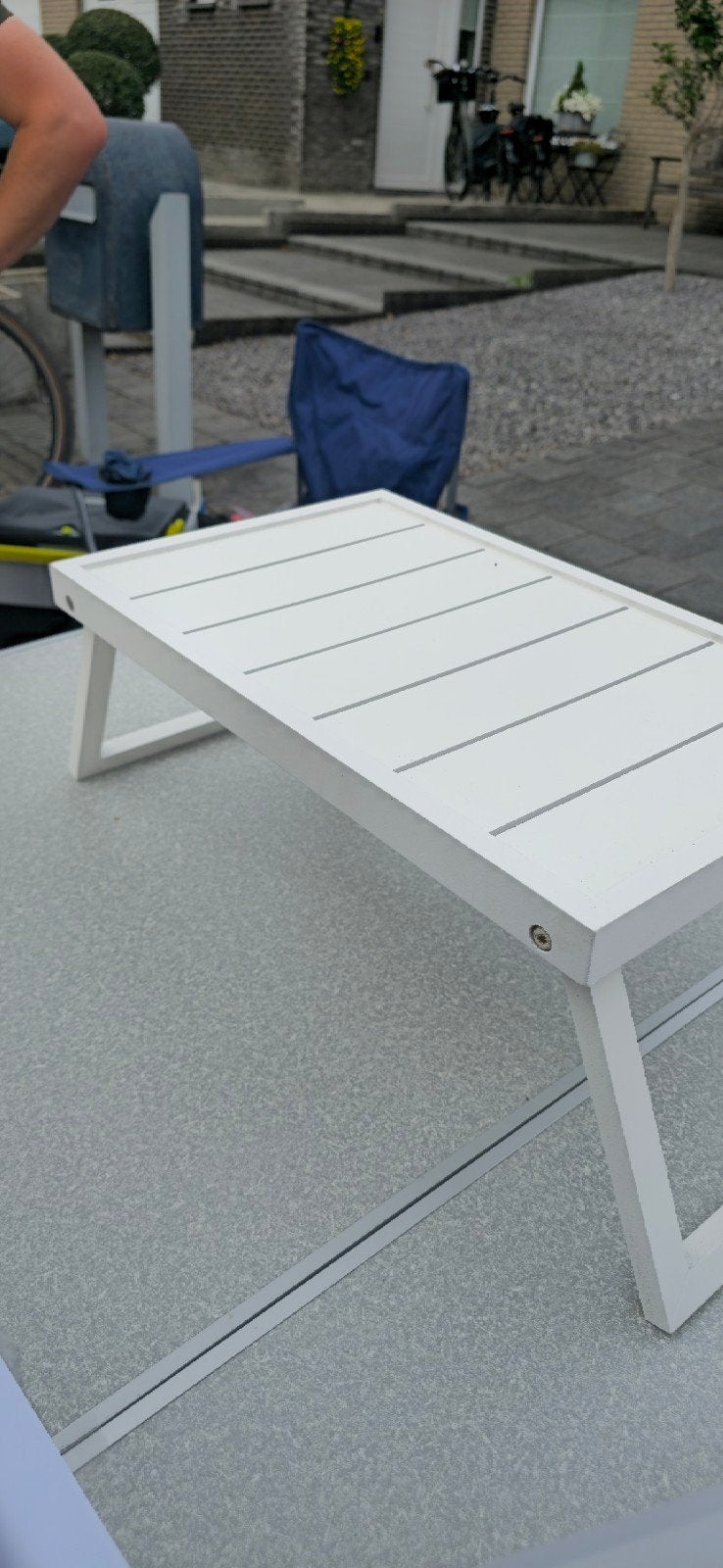 Ontbijt op bed plankje wit, Ophalen, Zo goed als nieuw, Hout, Wit