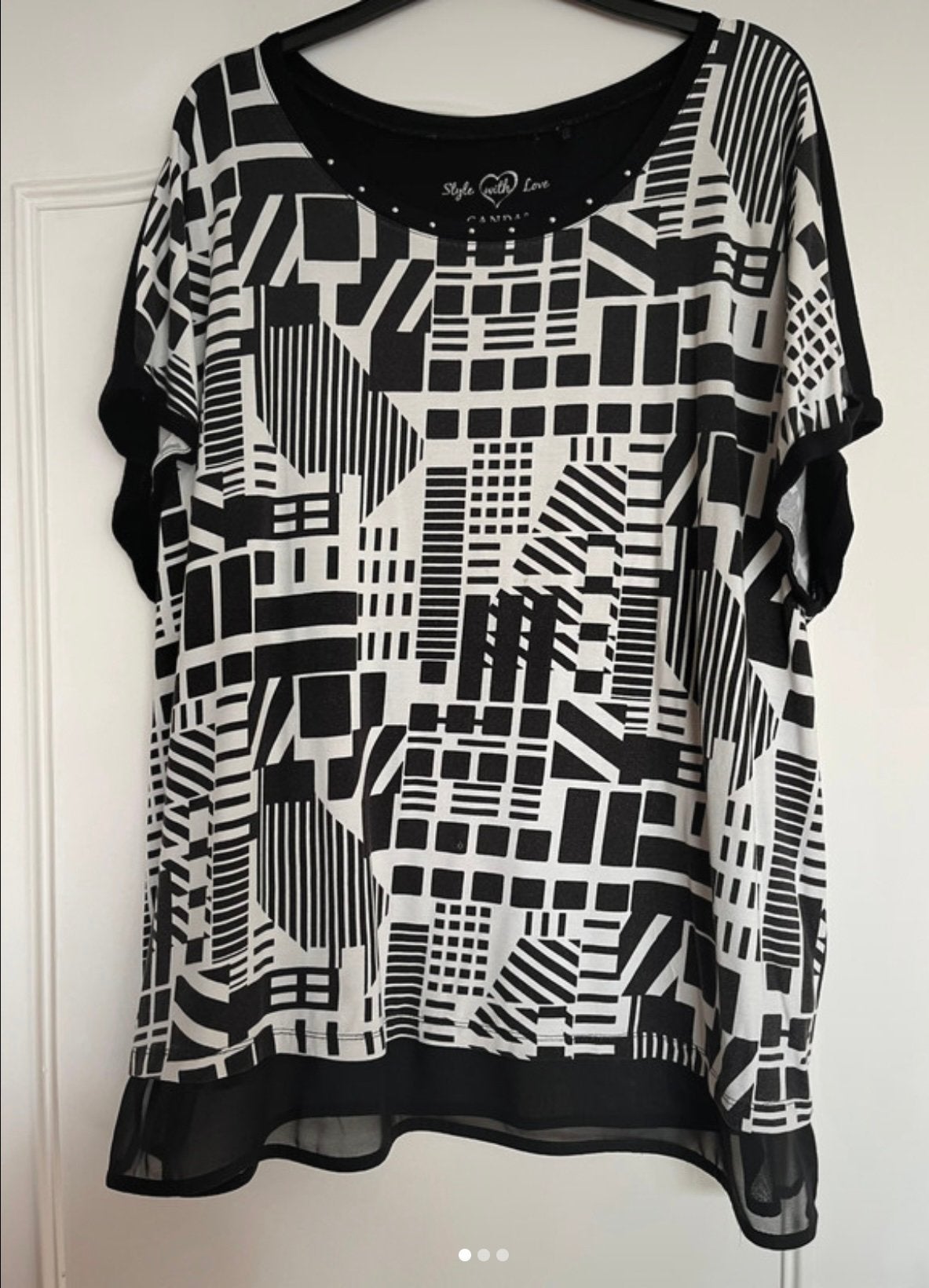 T shirt canda xl klein gaatje in, Kleding | Dames, Ophalen of Verzenden, Zo goed als nieuw