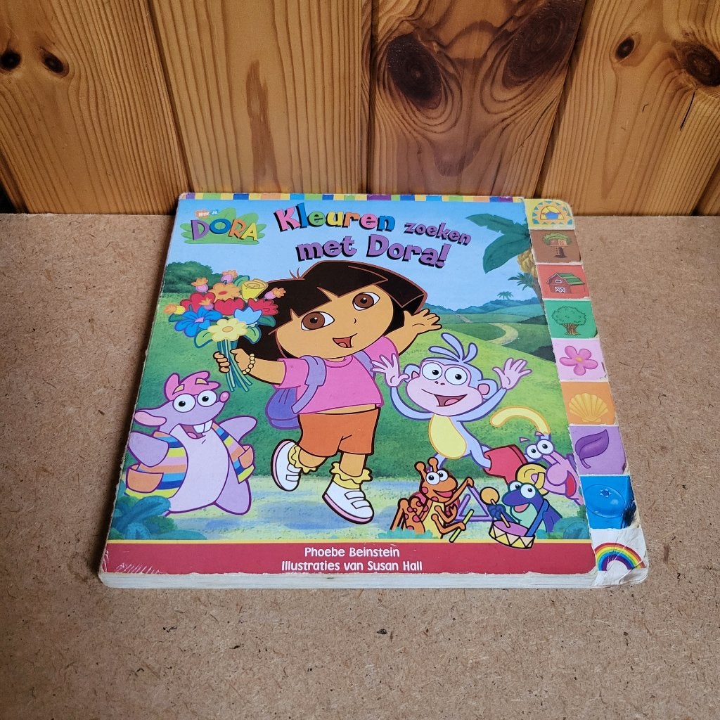 Kinderboek: Kleuren zoeken met Dora!, Ophalen of Verzenden, Gelezen