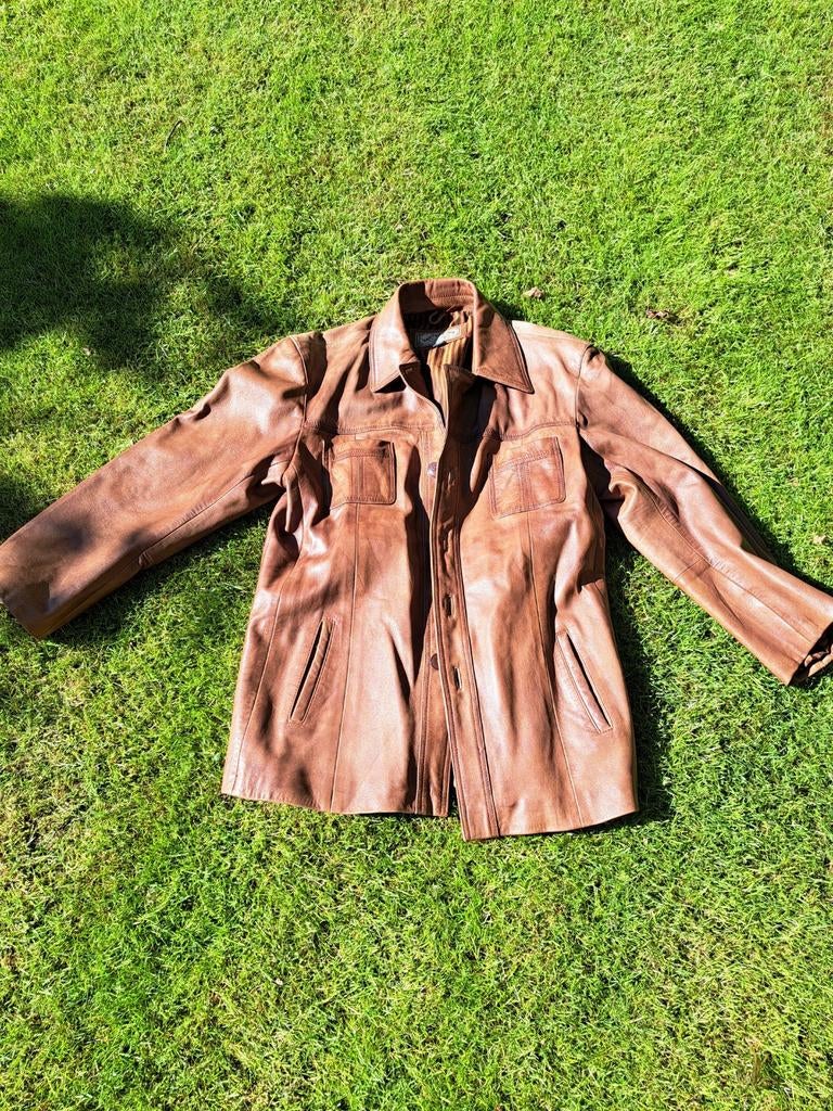 Gilet en cuir, Enlèvement, Taille 52/54 (L)