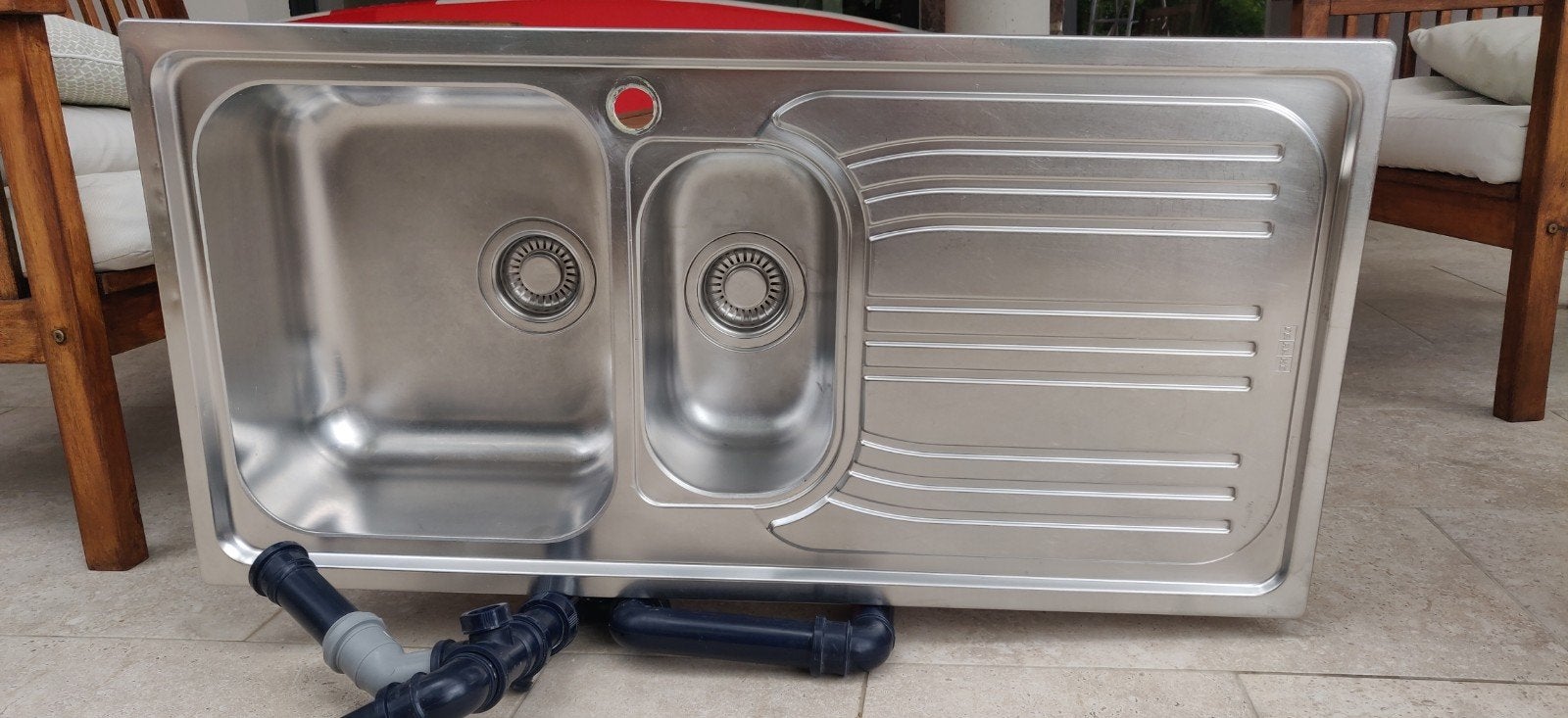 Evier Franke en inox, Utilisé, Inox