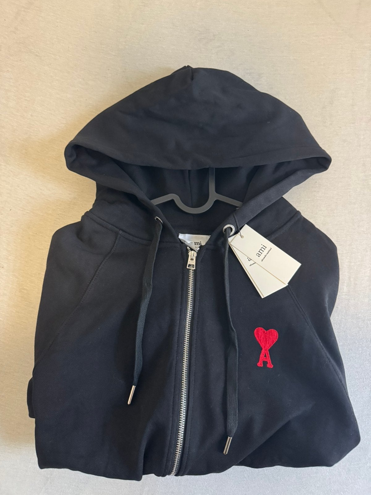 Ami vest(zwart, Kleding | Heren, Truien en Vesten, Verzenden, Nieuw, Maat 48/50 (M), Zwart