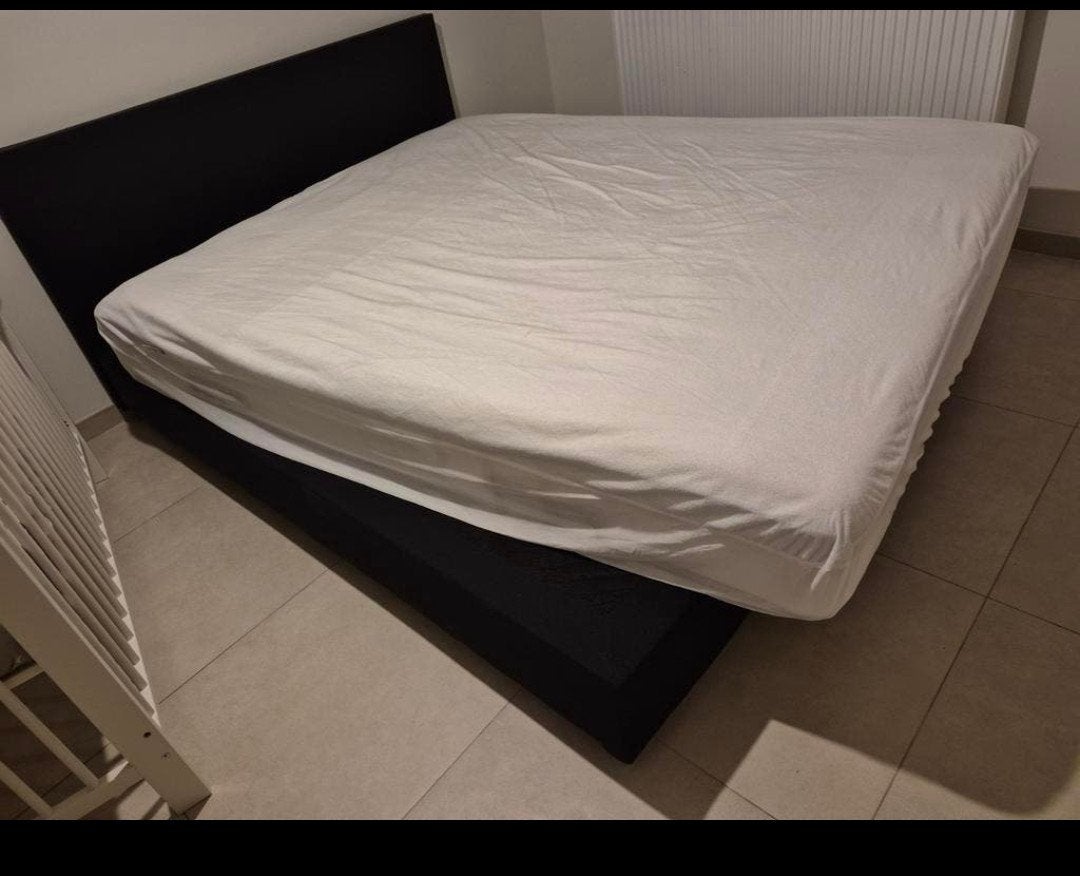Tweepersoonsbed 160x200 met Matras – Rook- en huisdiervrij, Ophalen, Tweepersoons, 200 cm, 160 cm