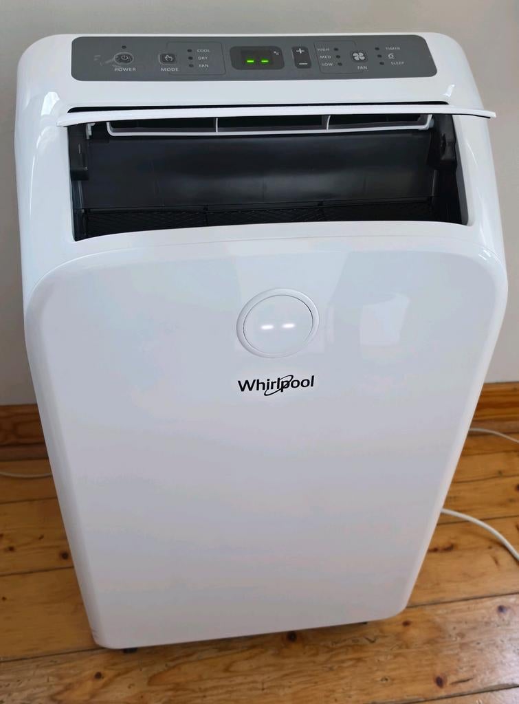 Whirlpool PACW29COL Mobiele Airco 75m3, Ophalen, 3 snelheden of meer, Zo goed als nieuw, Energieklasse A of zuiniger