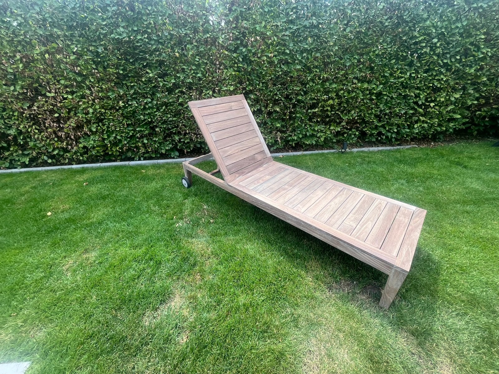 Ligbed met all weather kussen, Tuin en Terras, Ophalen, Zo goed als nieuw