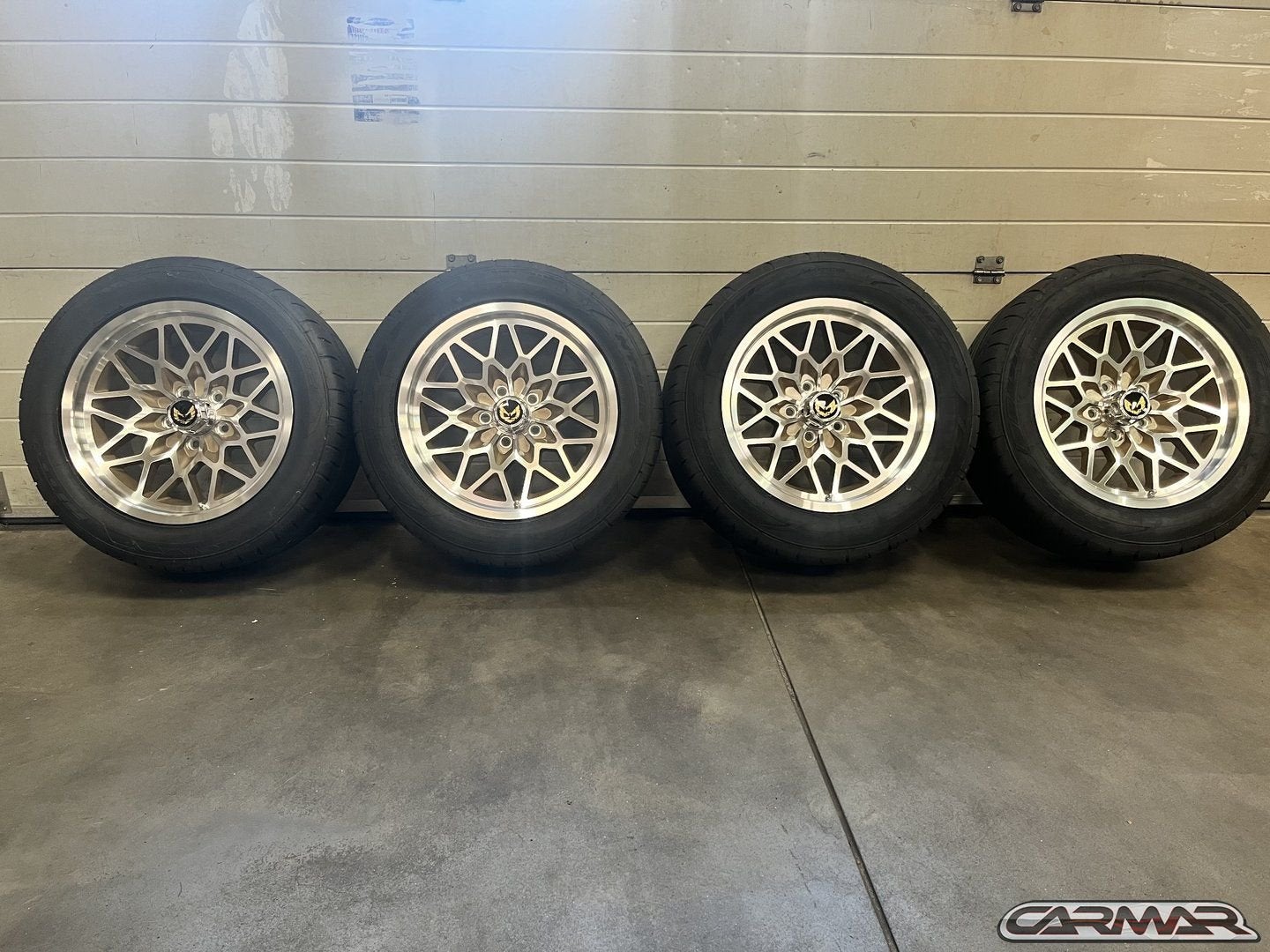 17'' Pontiac Firebird wielen 70/81 Snowflake + Nitto banden, 255 mm, -, -, Banden en Velgen