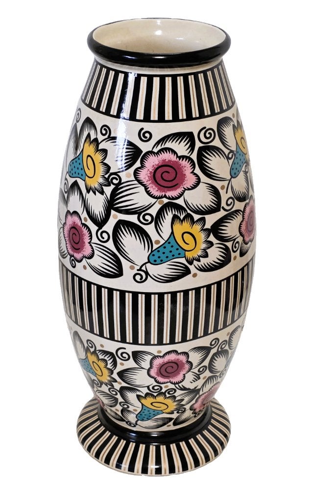 Vase en céramique Art-Déco - LV Ceram, Antiquités & Art, Enlèvement ou Envoi