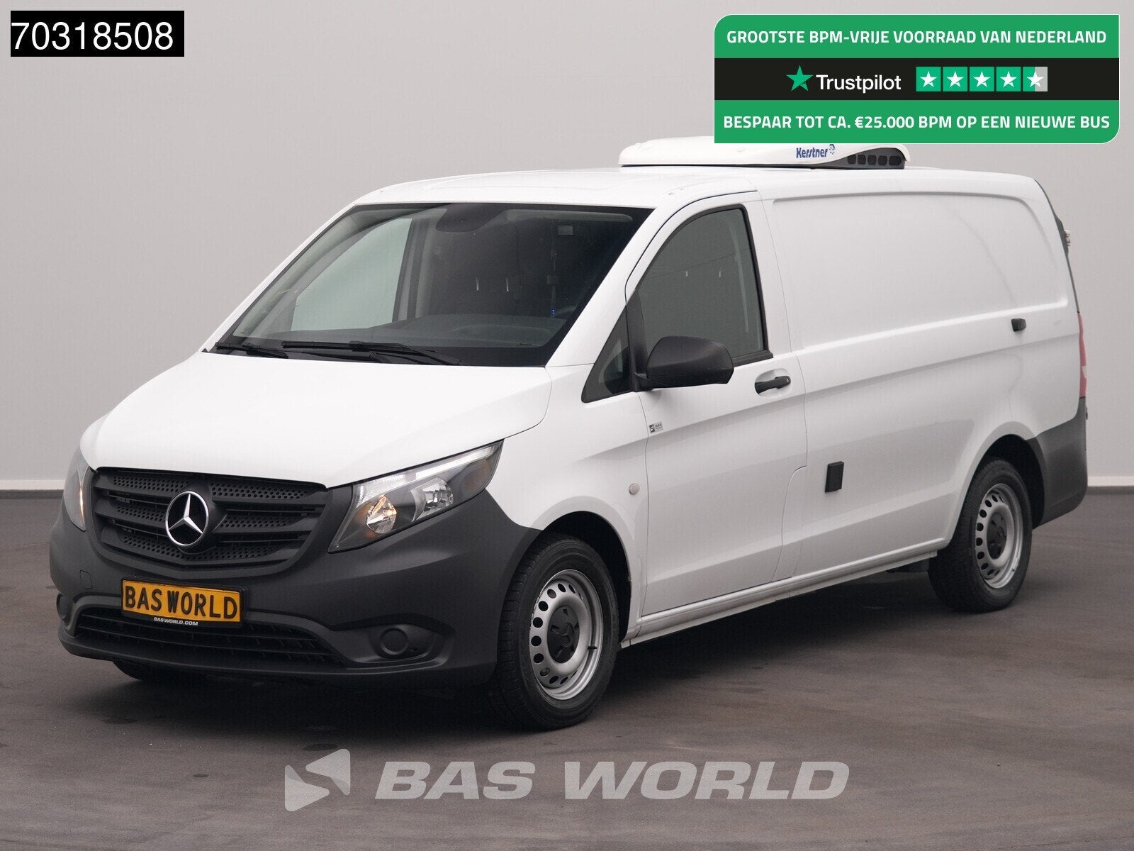 Mercedes Vito 116 Automaat Kerstner Koelwagen L2H1 Airco Cru, Auto's, Bestelwagens en Lichte vracht, Automaat, Stof, Gebruikt