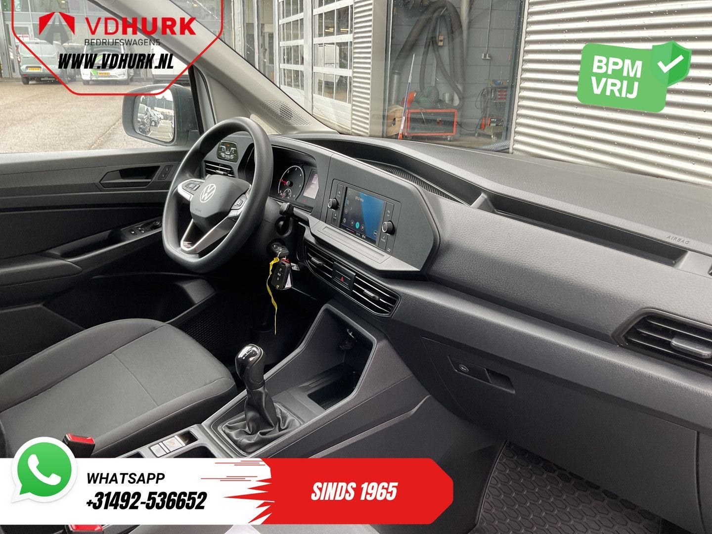 Volkswagen Caddy Cargo 2.0 TDI 100 pk Omvormer/ Sortimo/ Cru, Electronic Stability Program (ESP), Wit, Bedrijf, Te koop