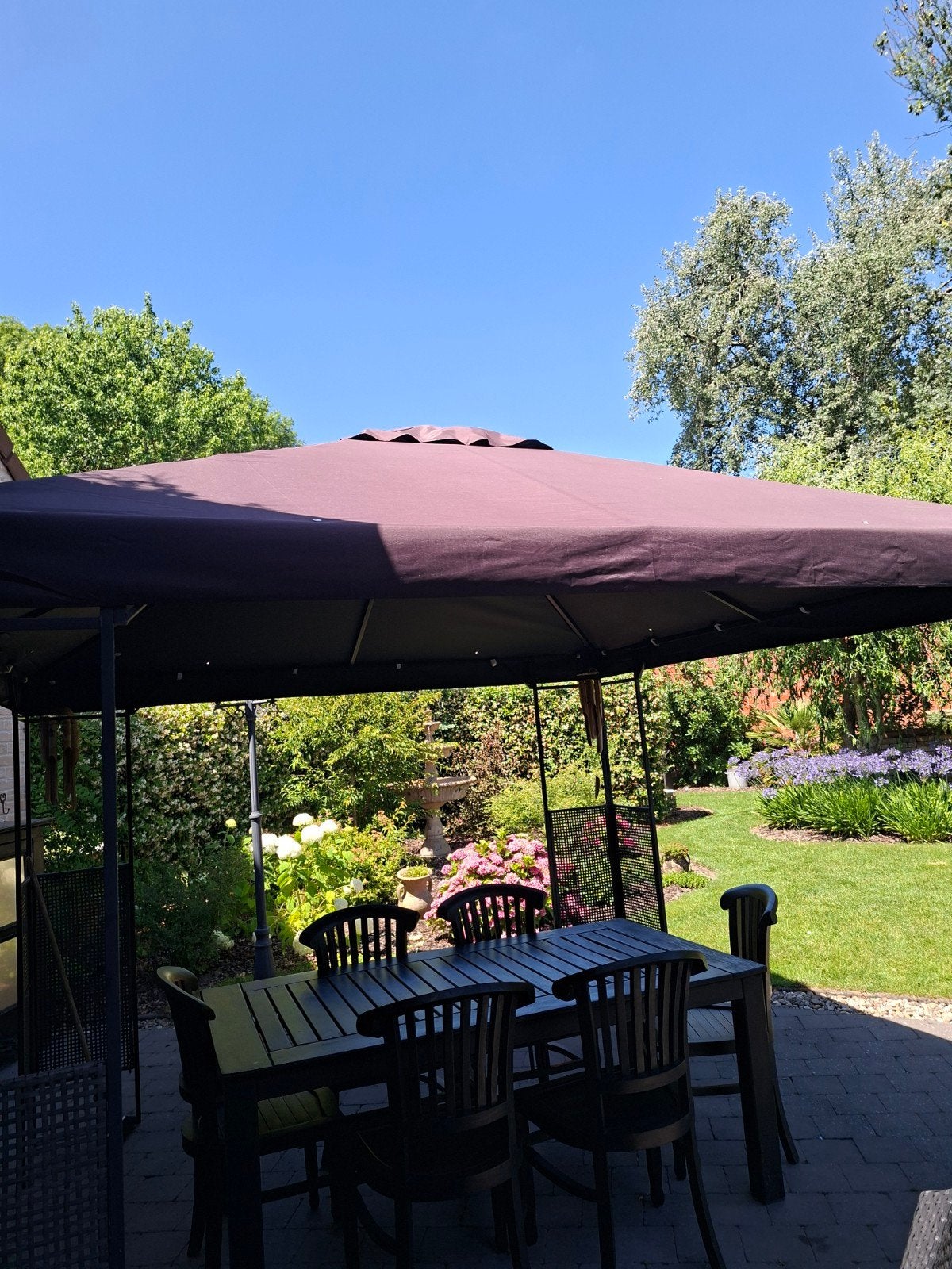 Tuin prieel   met zonne doek    3m op 3m, Enlèvement