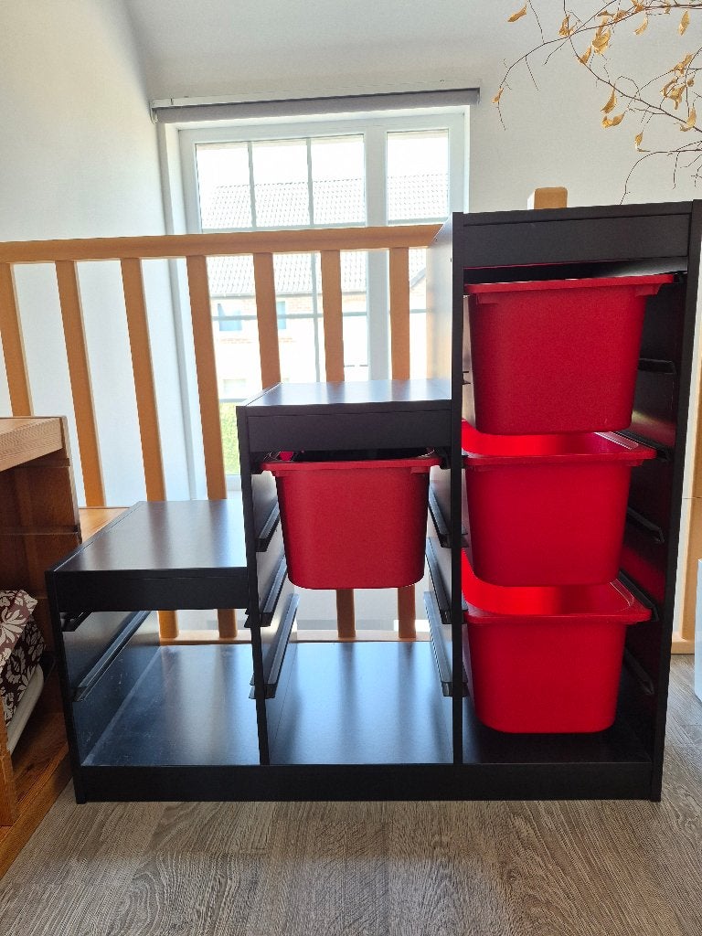 meuble TROFAST Ikea + 4 bacs, 90 à 105 cm, Enlèvement, Utilisé, 75 à 100 cm