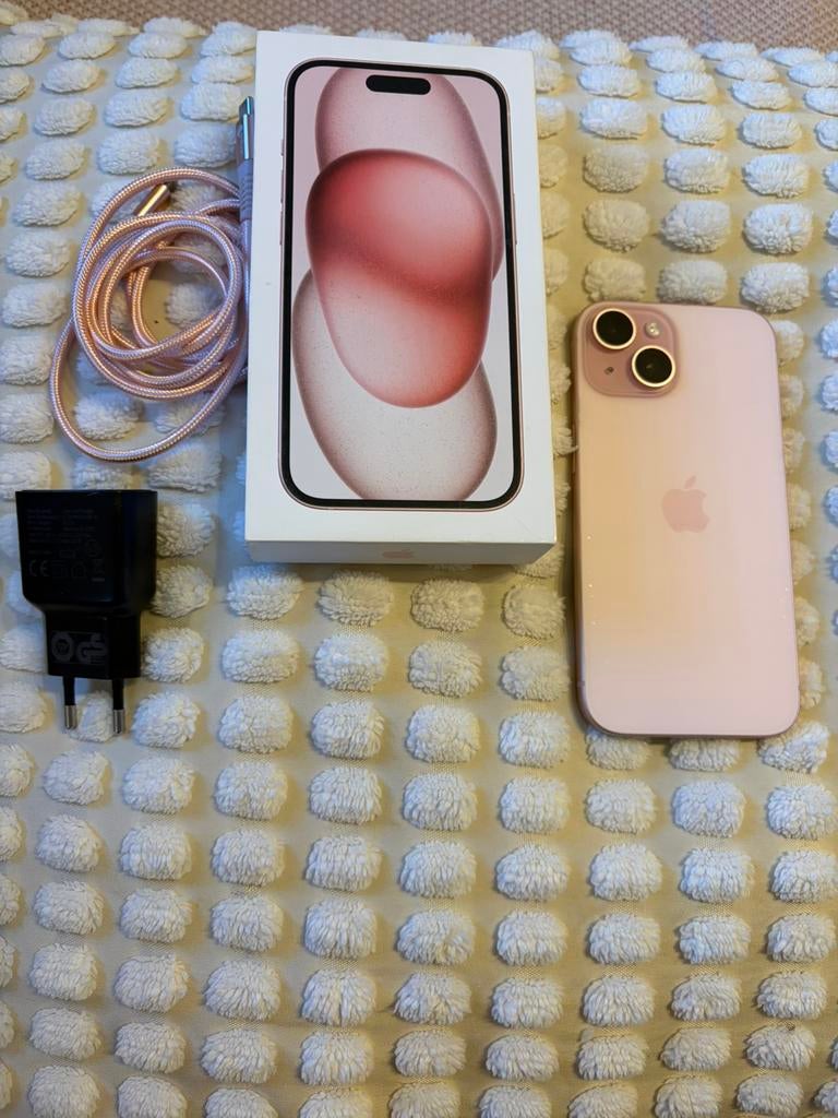 Iphone 15 rose, Telecommunicatie, Mobiele telefoons | Apple iPhone, IPhone 15, Zo goed als nieuw, Roze, Ophalen