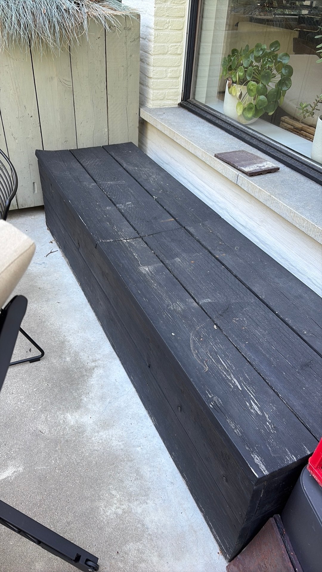 Houten opbergbox - gratis, Tuin en Terras, Ophalen, Gebruikt, Hout