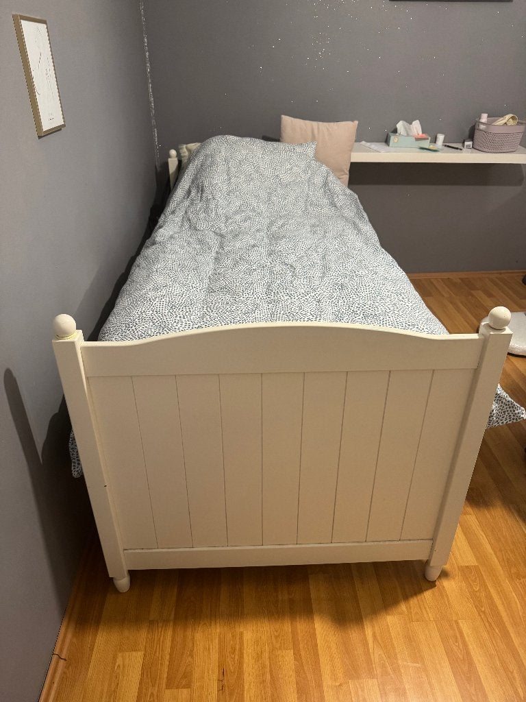 LIT 1 PERS  BLANC IKEA, Ophalen, Gebruikt, 90 cm, Eenpersoons