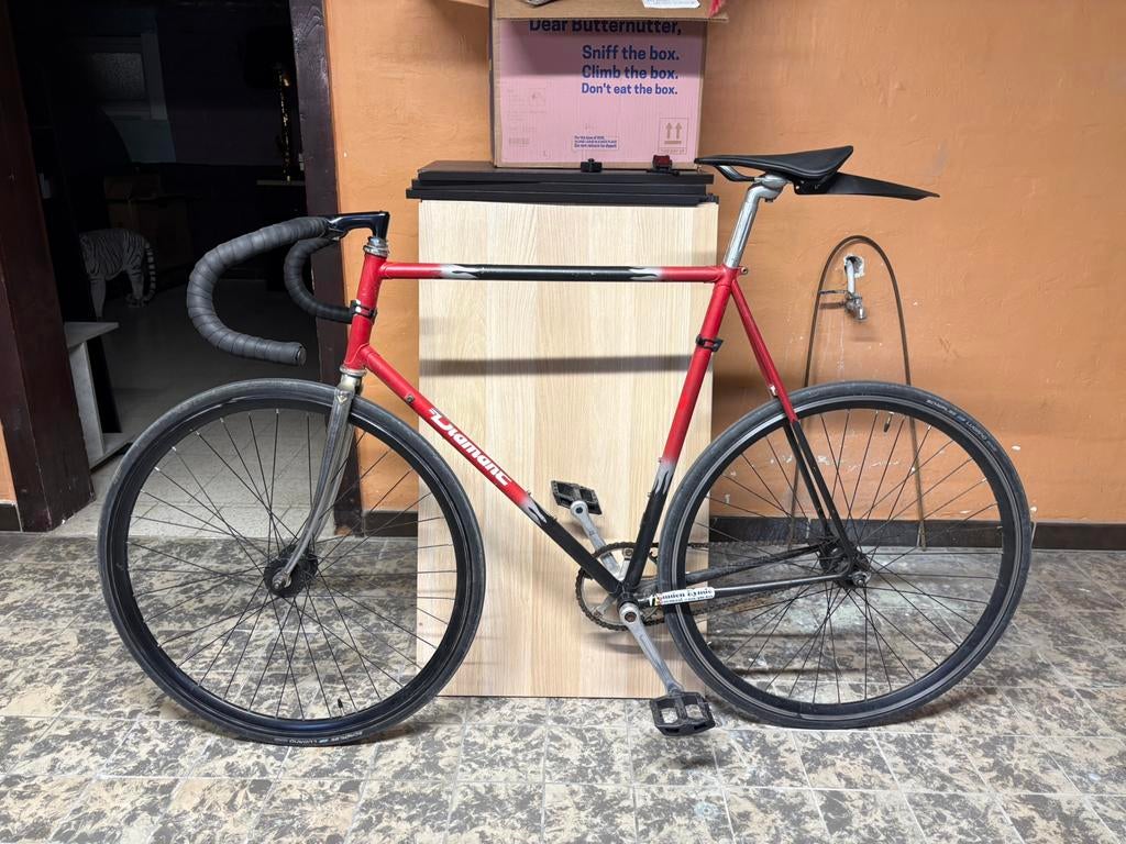 Fixie/single gear Diamant koersfiets, Fietsen en Brommers, 28 inch, Gebruikt, Staal, Ophalen