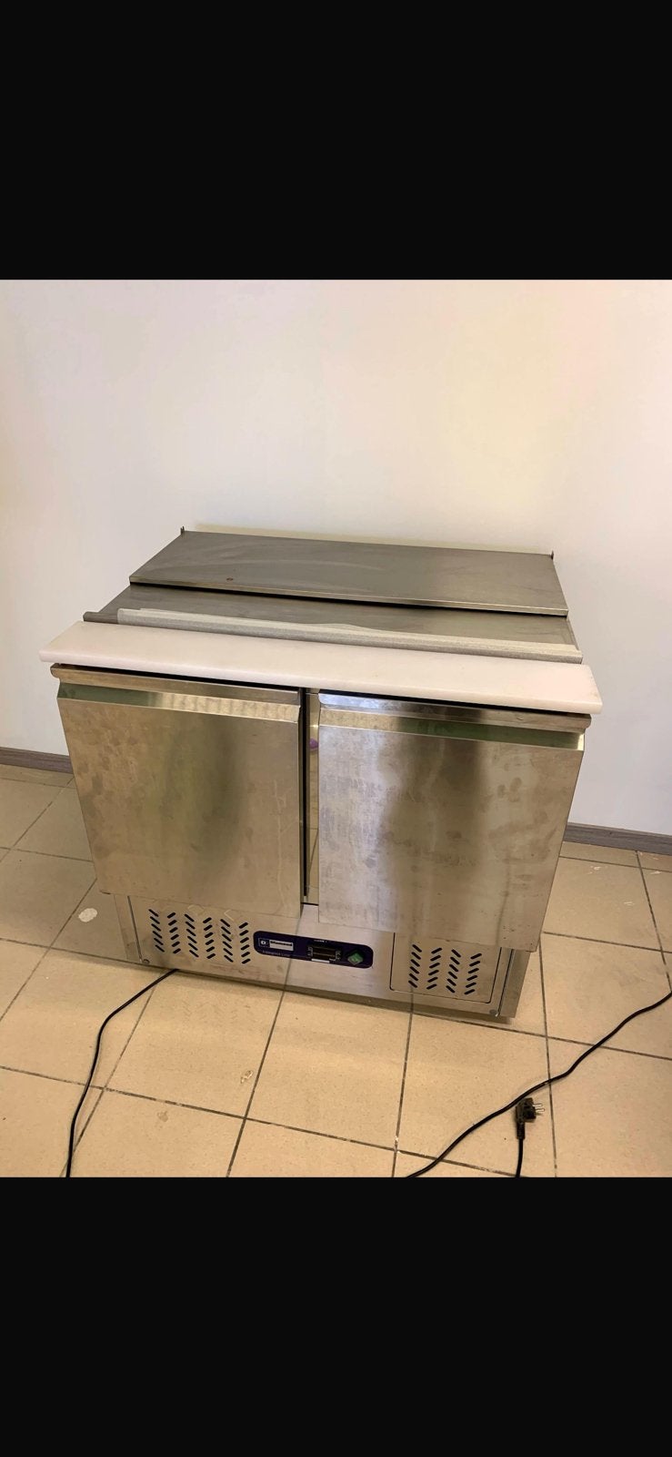 Professionele saladette 2 deurs Pizza koelwerkbank 900L, Ophalen, Zo goed als nieuw
