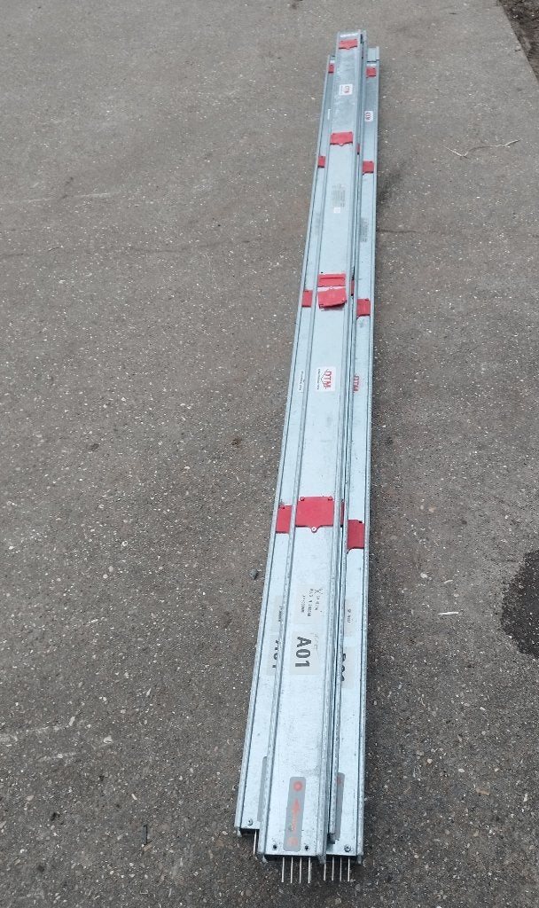 Montagerail gegalvaniseerde kokerprofiel 4st, Doe-het-zelf en Bouw, Ophalen of Verzenden, Zo goed als nieuw, 250 mm of meer, Overige typen
