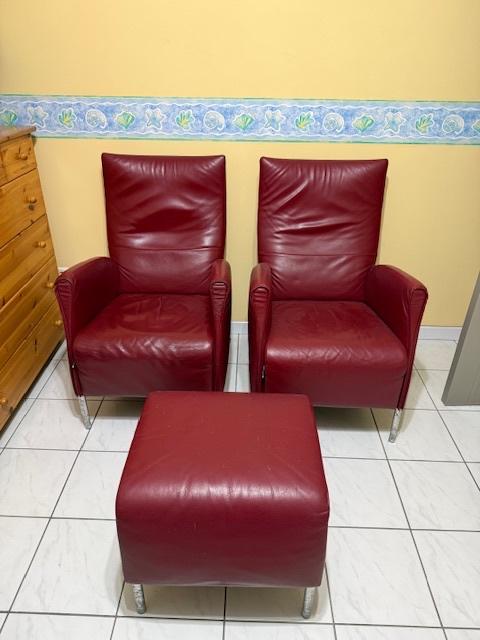 Jori vintage lederen zeteltjes, Huis en Inrichting, Ophalen, Gebruikt, Eenpersoons, Leer