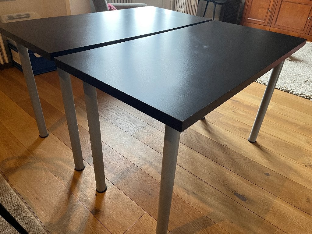 2 tables/bureaux IKEA 120 x 60 cm, Maison & Meubles, Bureaux, Bureau d'ordinateur, 120 cm, Utilisé, IKEA