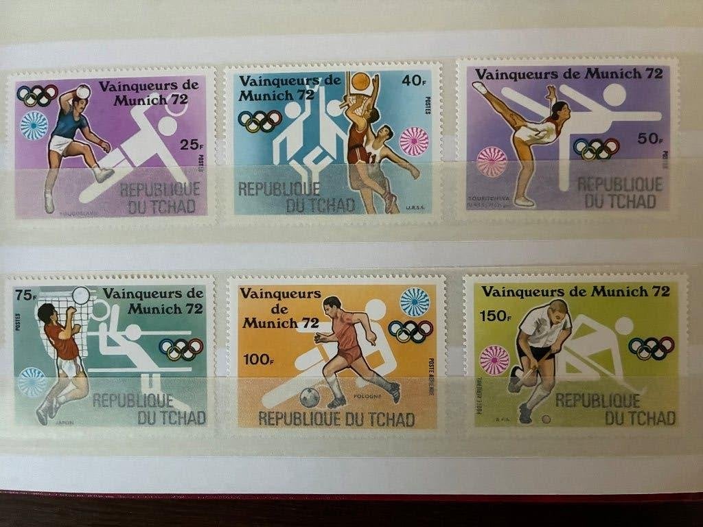 THEMA SPORT MUNCHEN 1972, Postzegels en Munten, Verzenden, Postfris, Sport
